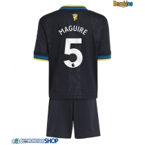 Maglie da calcio Manchester United Harry Maguire #5 Terza Maglia Bambino 2025-26 Manica Corta + Pantaloni corti)